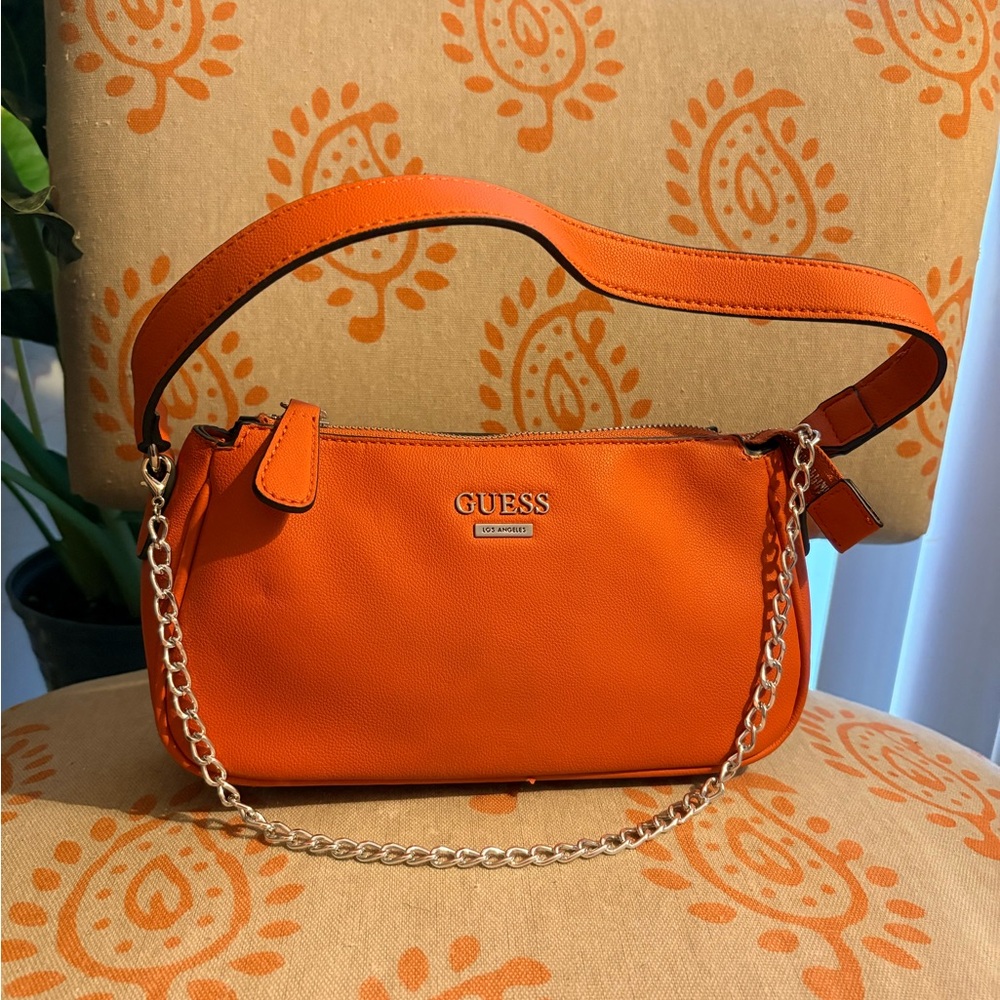 Guess Vibrant Orange Shoulder Bag